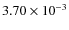 $3.70\times10^{-3}$