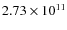 $2.73\times10^{11}$