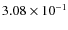 $3.08\times10^{-1}$