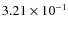 $3.21\times10^{-1}$