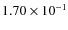 $1.70\times10^{-1}$