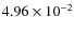 $4.96\times10^{-2}$