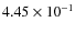 $4.45\times10^{-1}$