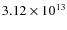 $3.12\times10^{13}$