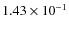 $1.43\times10^{-1}$