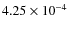 $4.25\times10^{-4}$