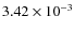 $3.42\times10^{-3}$