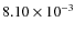 $8.10\times10^{-3}$