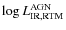 $\log L_{\rm IR,RTM}^{\rm AGN}$