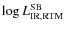 $\log L_{\rm IR,RTM}^{\rm SB}$