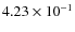 $4.23\times10^{-1}$