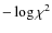 $-\log\chi^{2}$