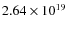 $2.64 \times 10^{19}$
