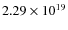 $2.29\times 10^{19}$