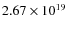 $2.67\times 10^{19}$