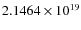 $2.1464 \times 10^{19}$