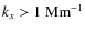 $k_x > 1~{\rm Mm}{}^{-1}$