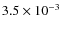 $3.5 \times 10^{-3}$
