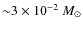 ${\sim}3\times10^{-2}~M_\odot$