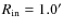 $R_{\rm in} = 1.0'$