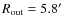 $R_{\rm out}= 5.8'$