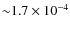 ${\sim}1.7\times10^{-4}$
