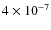 $4\times10^{-7}$