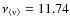 $\nu_{\langle {\rm v} \rangle}=11.74$