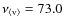 $\nu_{\langle {\rm v} \rangle}=73.0$