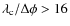 $\lambda_{\rm c}/\Delta\phi >16 $