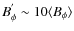 $B_{\phi}^{'} \sim 10
\langle{B_{\phi}\rangle}$