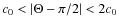 $c_{0}<\vert\Theta-\pi/2\vert<2c_{0}$