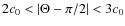 $2c_{0}<\vert\Theta-\pi/2\vert<3c_{0}$