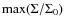 $\max(\Sigma/\Sigma_{0} )$