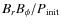 $B_{r}B_{\phi}/
P_{\rm init}$