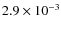 $2.9\times 10^{-3}$