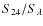 $S_{24}/S_{\lambda}$