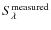 $S_{\lambda}^{\rm measured}$