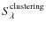 $S_{\lambda}^{\rm clustering}$