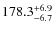 $178.3_{\rm -6.7}^{+6.9}$
