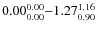 $ 0.00_{\rm0.00}^{ 0.00}{-}1.27_{\rm0.90}^{ 1.16}$