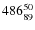 $ 486_{\rm 89}^{ 50}$