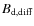 $B_{\rm d, diff}$