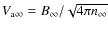$V_{\rm a\infty}=B_{\rm\infty}/\sqrt{4\pi n_{\rm\infty}}$