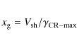 \begin{eqnarray*}x_{\rm g} = V_{\rm sh}/\gamma_{\rm CR-max}
\end{eqnarray*}