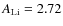 $A_{\rm Li} = 2.72$