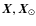 $\vec{X},{\vec X_{\odot}}$