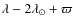 $\lambda - 2 \lambda_{\odot} + \varpi$