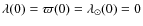 $\lambda(0) = \varpi(0) = \lambda_{\odot}(0) = 0$