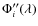 $\Phi_i''(\lambda)$